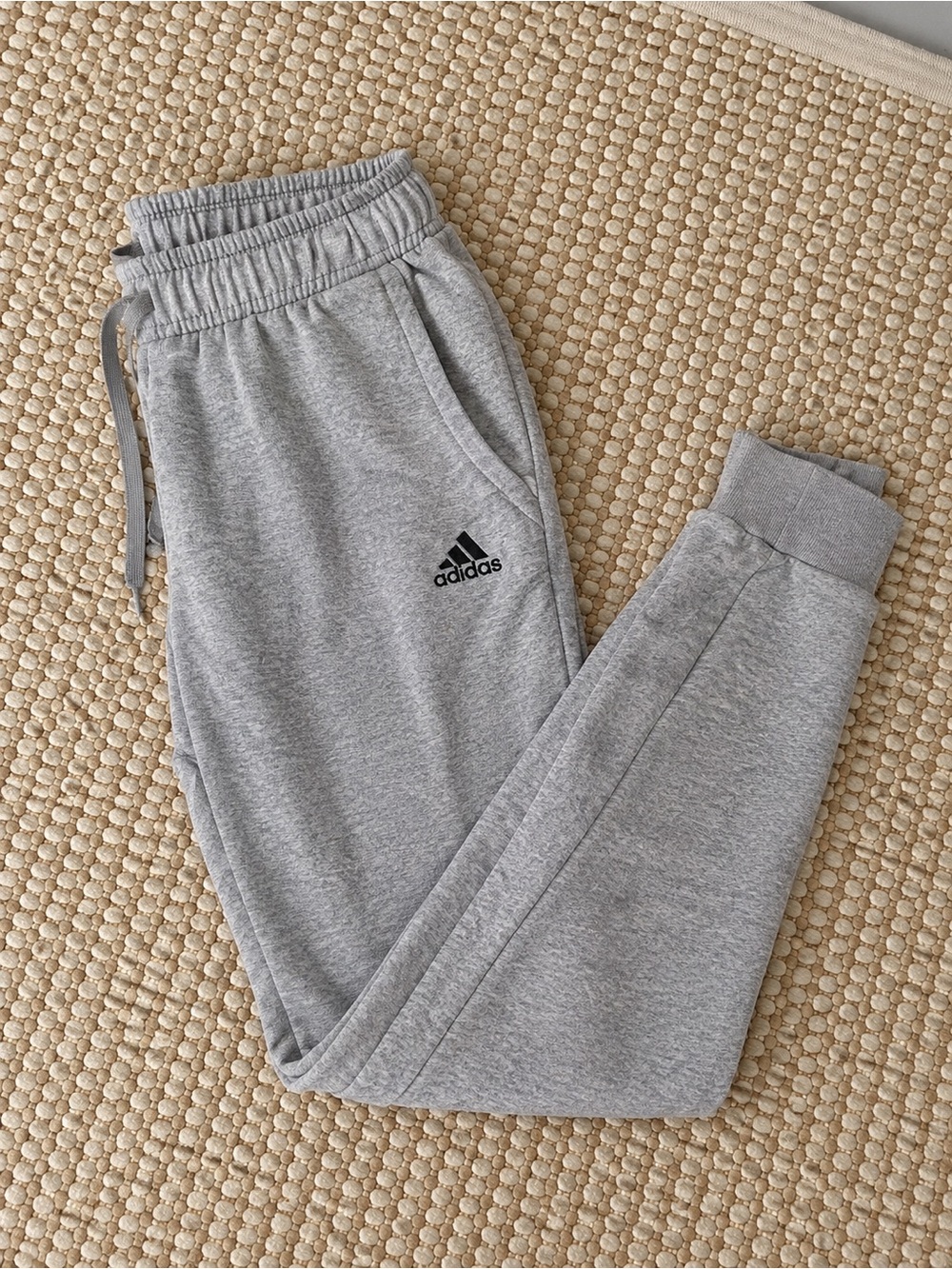 Adidas Gray Jogger Sweatpants | Youth Size Small | Classic Logo